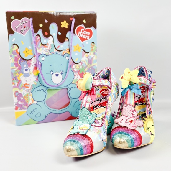 Irregular Choice × Care Bears Kingdom of Caring Heels Yellow Blue Size 39 - Picture 7 of 12